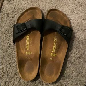 Black Leather strap Birkenstock size 37